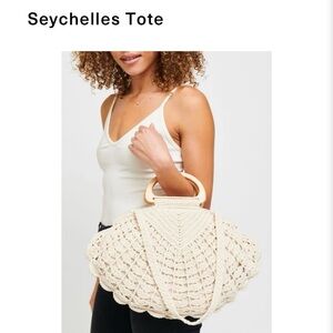 NWT Crochet Seychelles Tote/Purse
